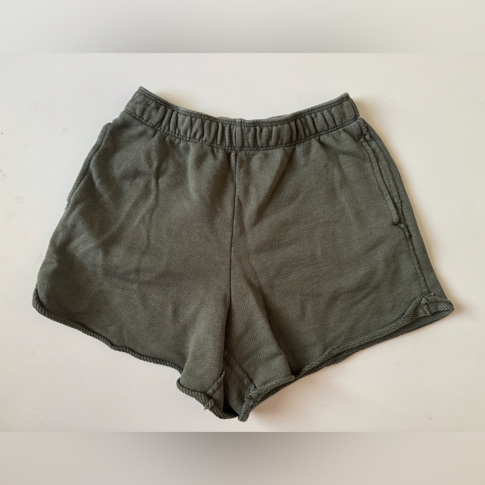 Aerie Dark Green Pajama Short in XS.